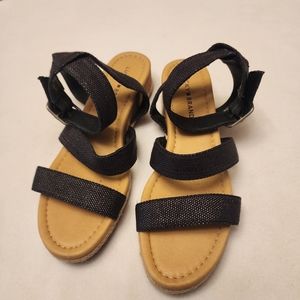 Lucky Brand Espadrilles Wedge Strappy Sandals Size 9